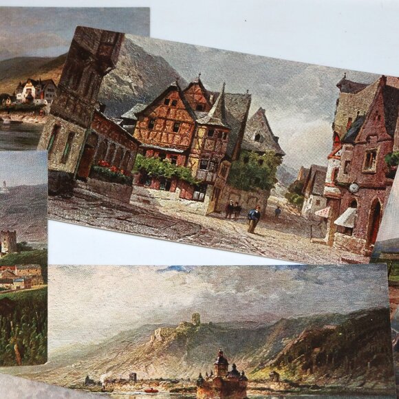 10 Postcard - Germany Gutenfels, Rudesheim, Kaub, Bingen, Bacharach【postkarte】 - Picture 3 of 6
